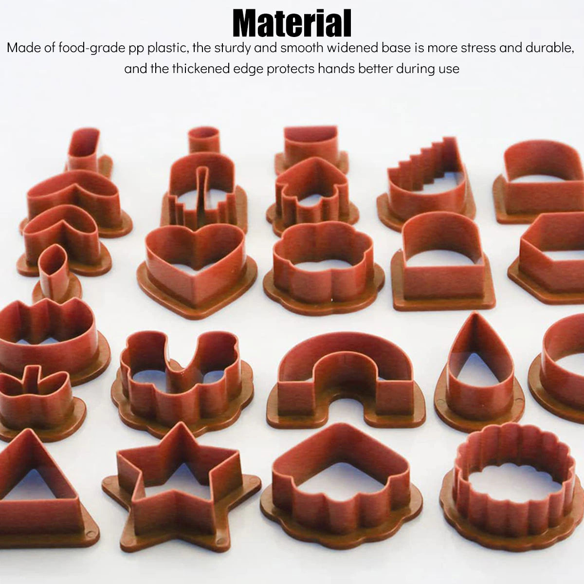 24pcs Plastic Polymer Clay Cutters Set