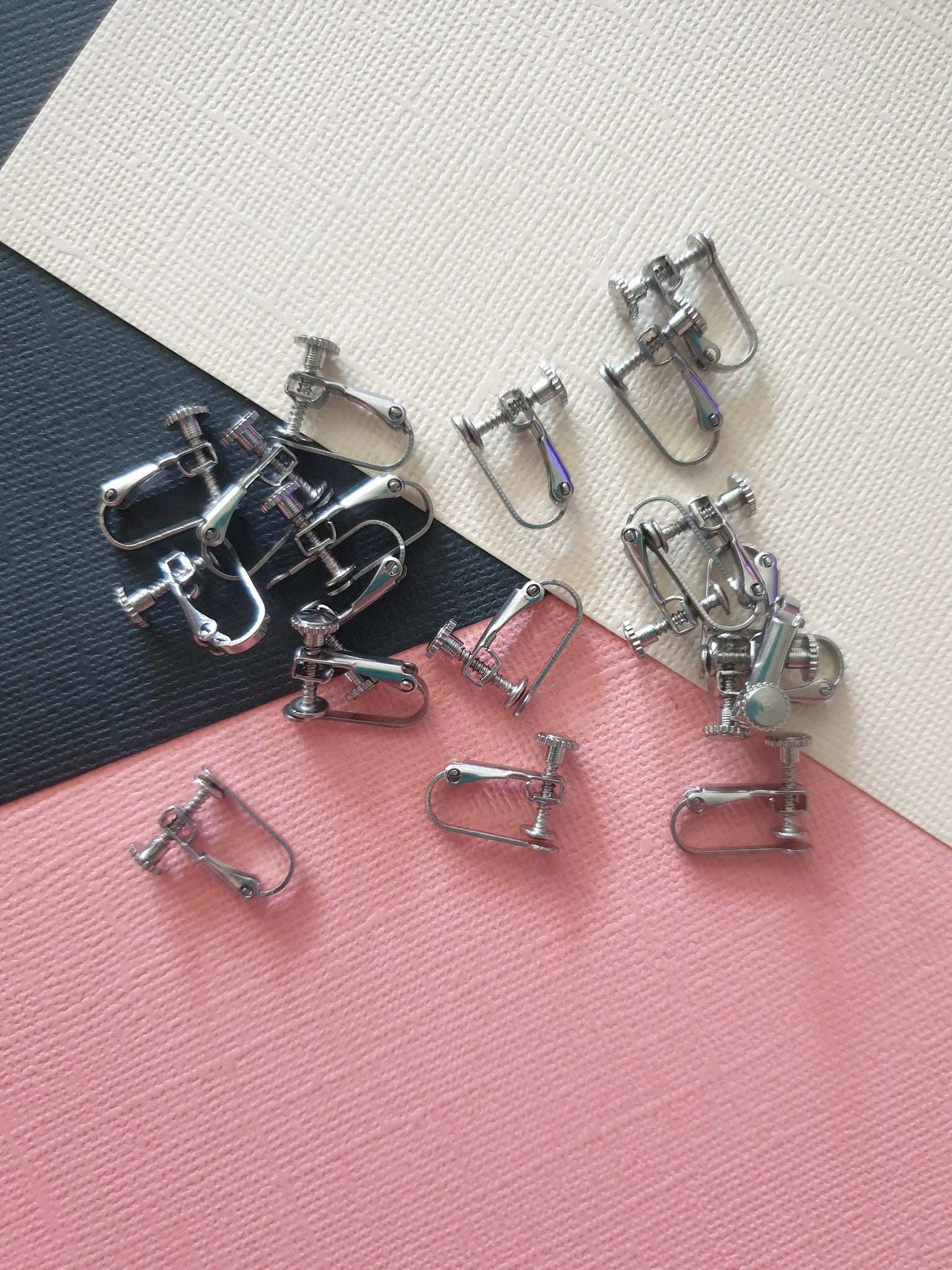 10pcs (5prs) Stainless Steel Screw Earring, Clip on Earring, Earring Findings, Jewelry Making Supplies, Jewellery findings Australia
