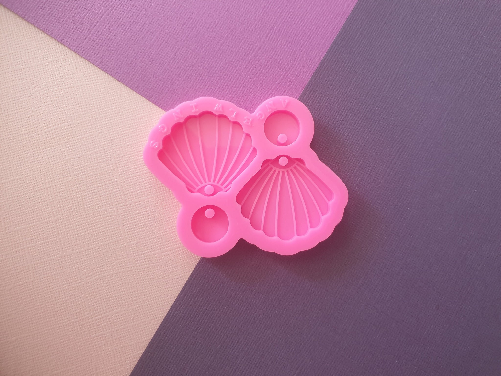 1pc Sea Shell earring mould, dangle drop stud mold, shiny Silicone mold, DIY Jewelry Making, epoxy Resin mould, Jewellery supplies australia