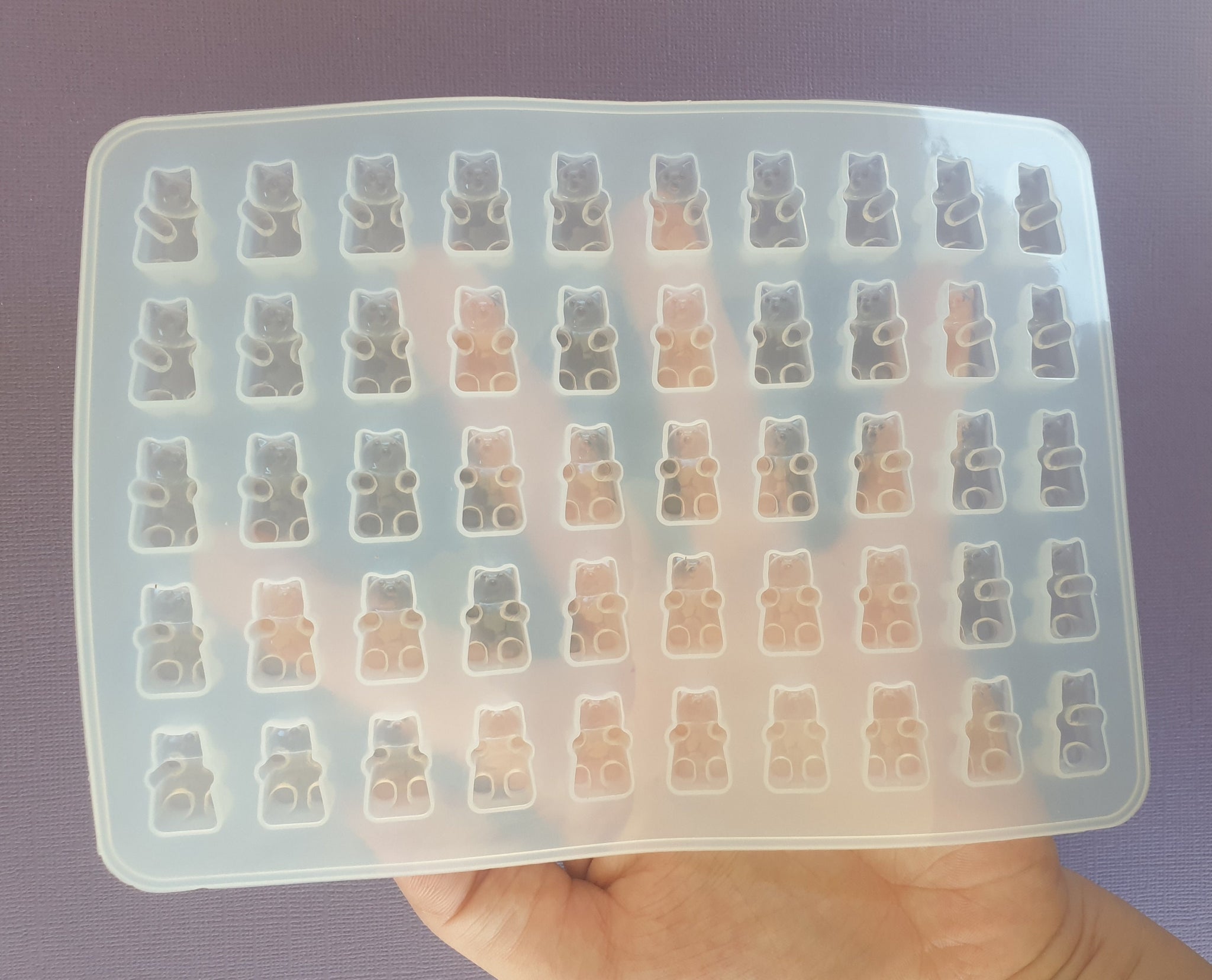1pc 50 Gummy Bear Silicone Moulds, Lolly Mould, Candy Mould, Earring Mould, Chocolate Mould, Resin Mold, jewellery molds australia
