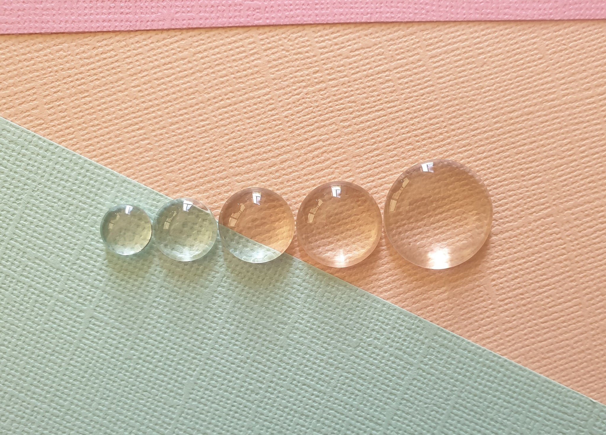 50pcs 8/10/12/14/18/20/25mm Round Flat Back Glass Cabochon, Transparent Cabochon, Clear Crystal Cabochon, Cameo For Diy Jewellery, Australia