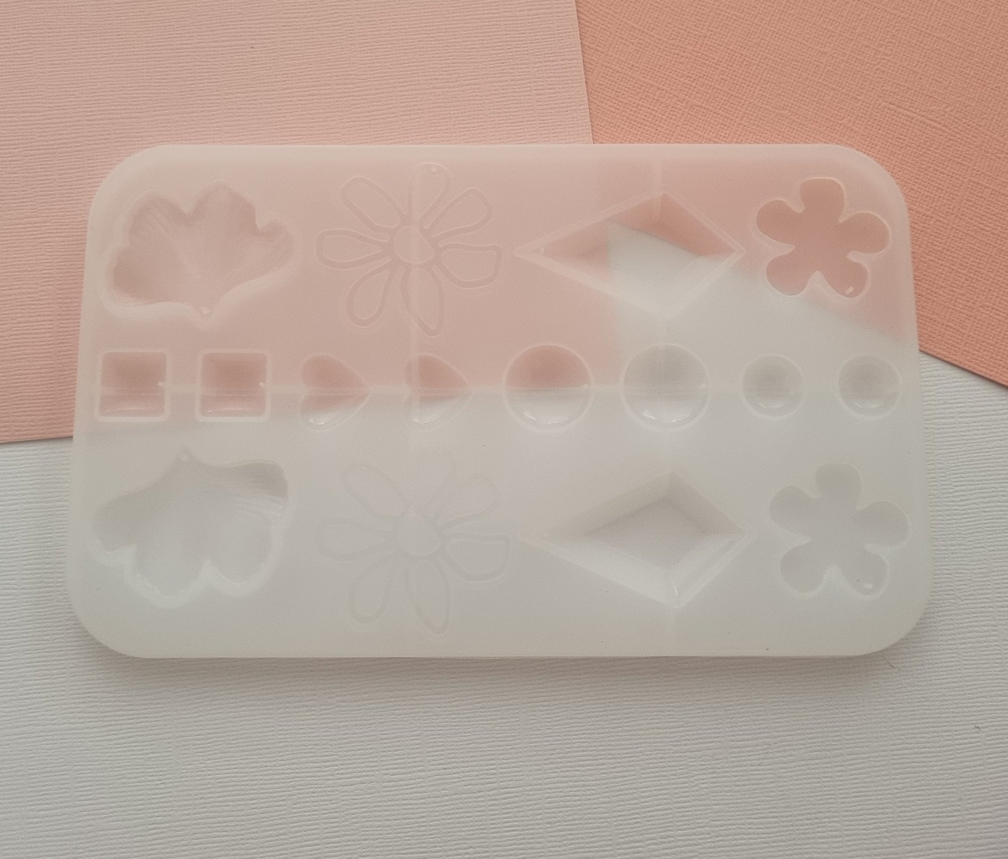 1pc Resin Silicone Mold, flower Silicone Mold, drop Earring mould, Resin Jewellery Making, Jewellery making supplies, resin craft supplies