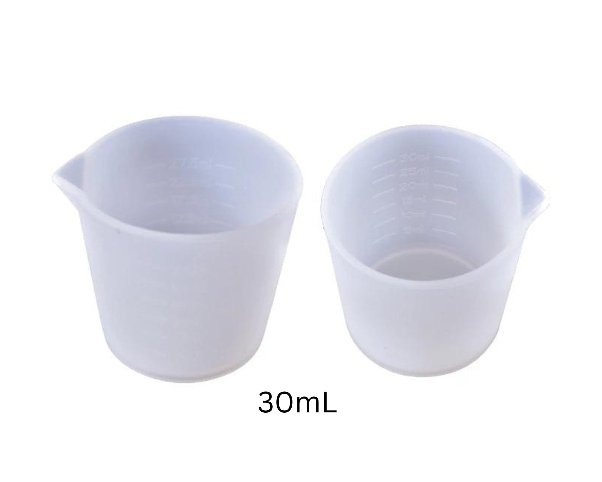 5pcs small silicone beaker, 30mL reusable silicone beaker, Epoxy Resin measuring cup, resin making supplies, DIY resin jewelry, resin tools