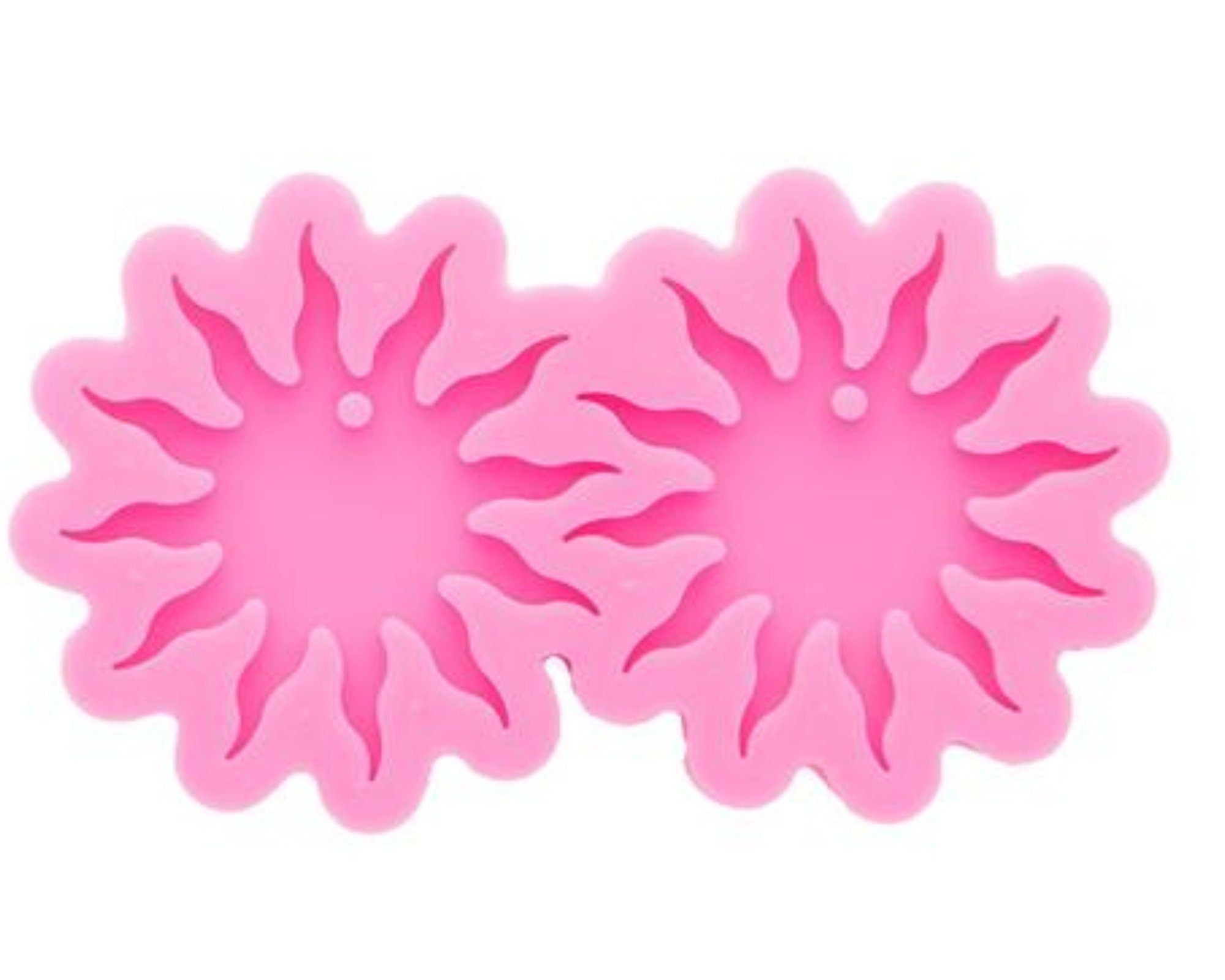 1pc flower sun earring mould, dangle drop mold, shiny Silicone mold, DIY Jewelry Making, epoxy Resin mould, Jewellery supplies australia