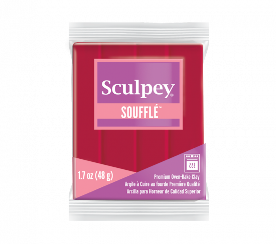 Sculpey Soufflé™ Oven Bake Clay - 1.7oz - Cherry Pie