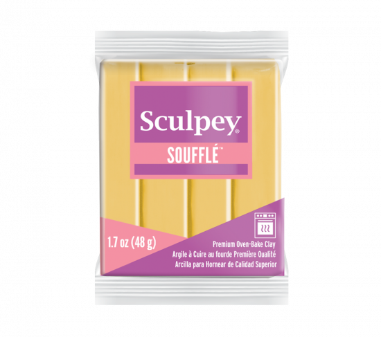 Sculpey Soufflé™ Oven Bake Clay - 1.7oz - Yellow Ochre