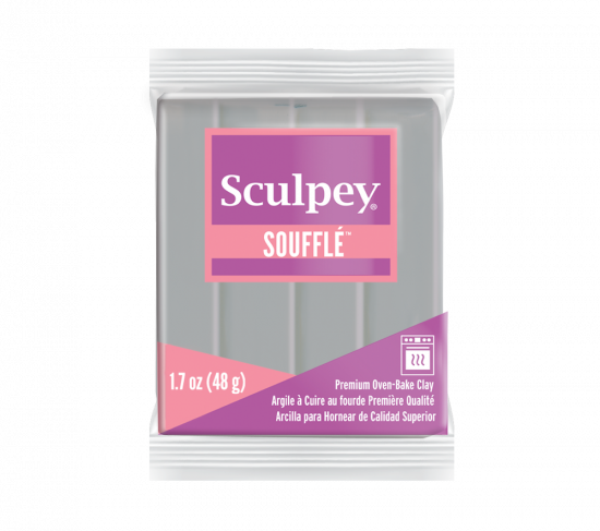 Sculpey Soufflé™ Oven Bake Clay - 1.7oz - Concrete