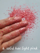 50g Solid Colours Hexagon Glitter sequin Mixed shape