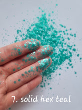 50g Solid Colours Hexagon Glitter sequin Mixed shape