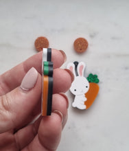 2-10pcs Handmade Double Layered Easter Bunny + Carrot
