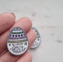 10pcs (5pr) UV Printed Happy Easter Eggs with hole