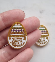 10pcs (5pr) UV Printed Happy Easter Eggs with hole