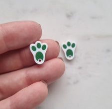 10pcs (5pr) UV Printed Laser Cut Bunny Feet With Hole