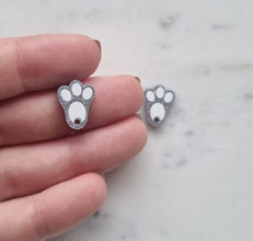 10pcs (5pr) UV Printed Laser Cut Bunny Feet With Hole