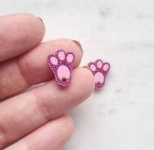 10pcs (5pr) UV Printed Laser Cut Bunny Feet With Hole