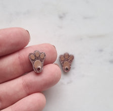 10pcs (5pr) UV Printed Laser Cut Bunny Feet With Hole