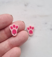 10pcs (5pr) UV Printed Laser Cut Bunny Feet With Hole