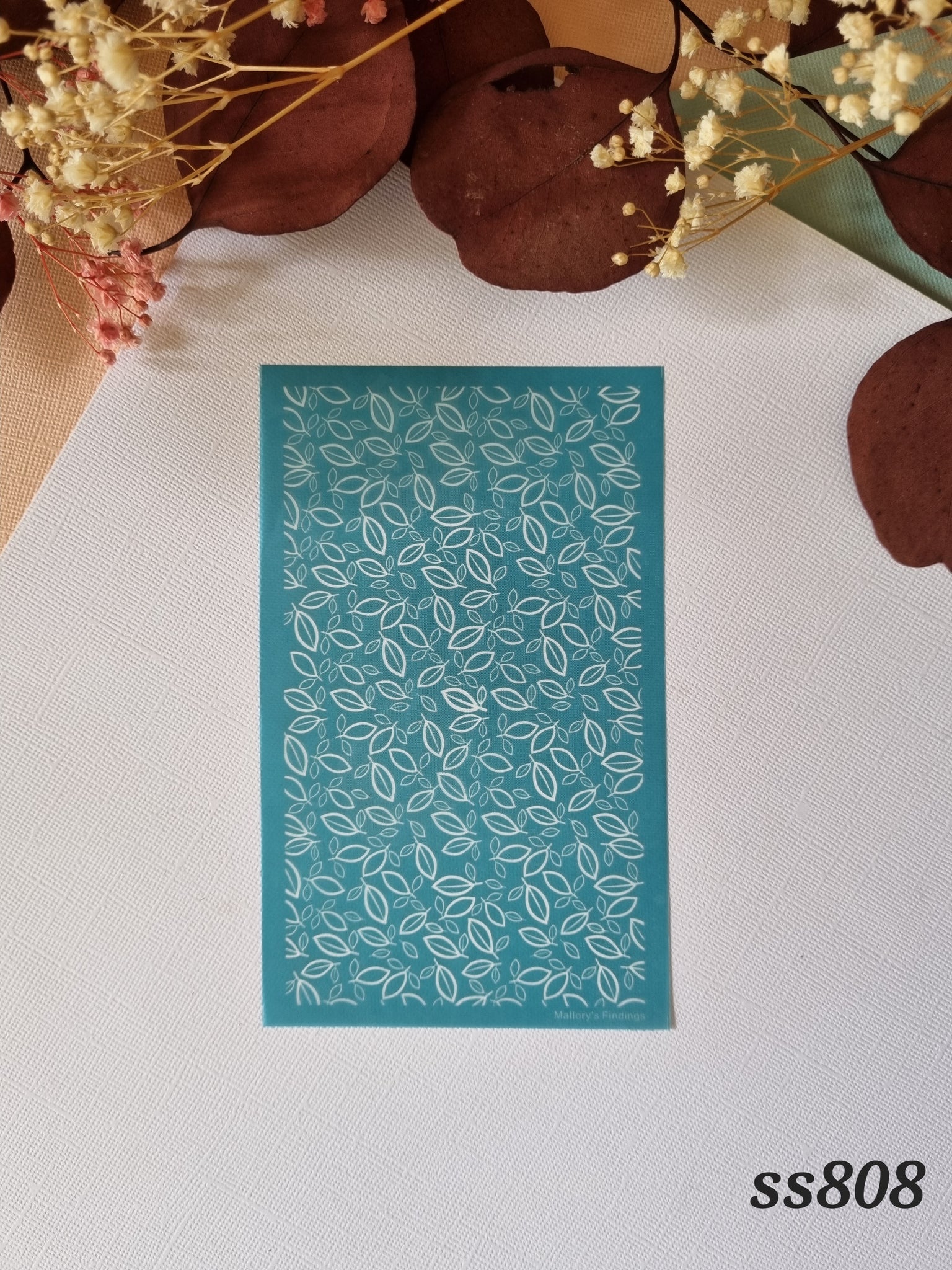 SS808 The Calm Leaf Pattern Silk Screen