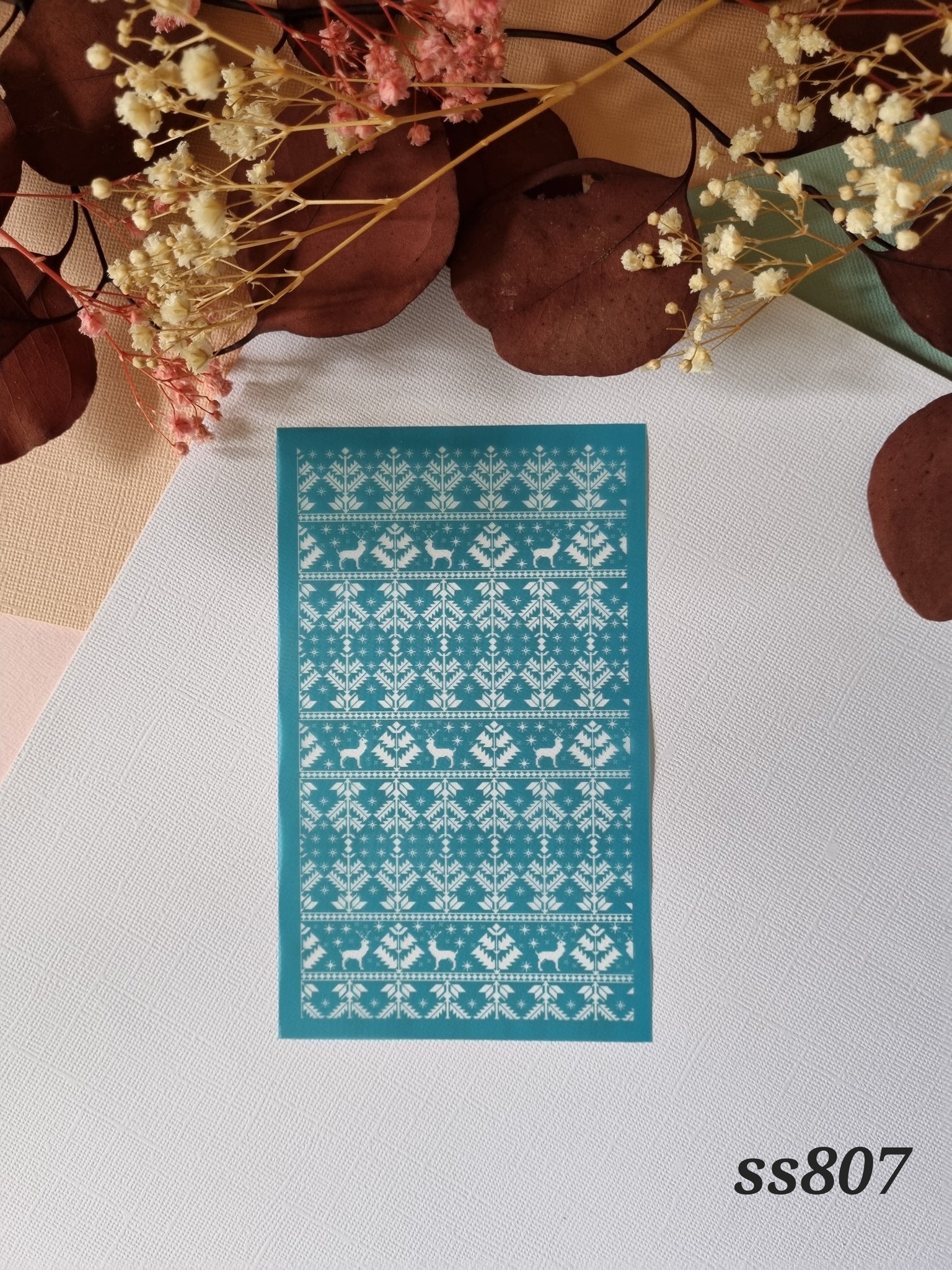 SS807 Christmas Sweater Pattern Silk Screen