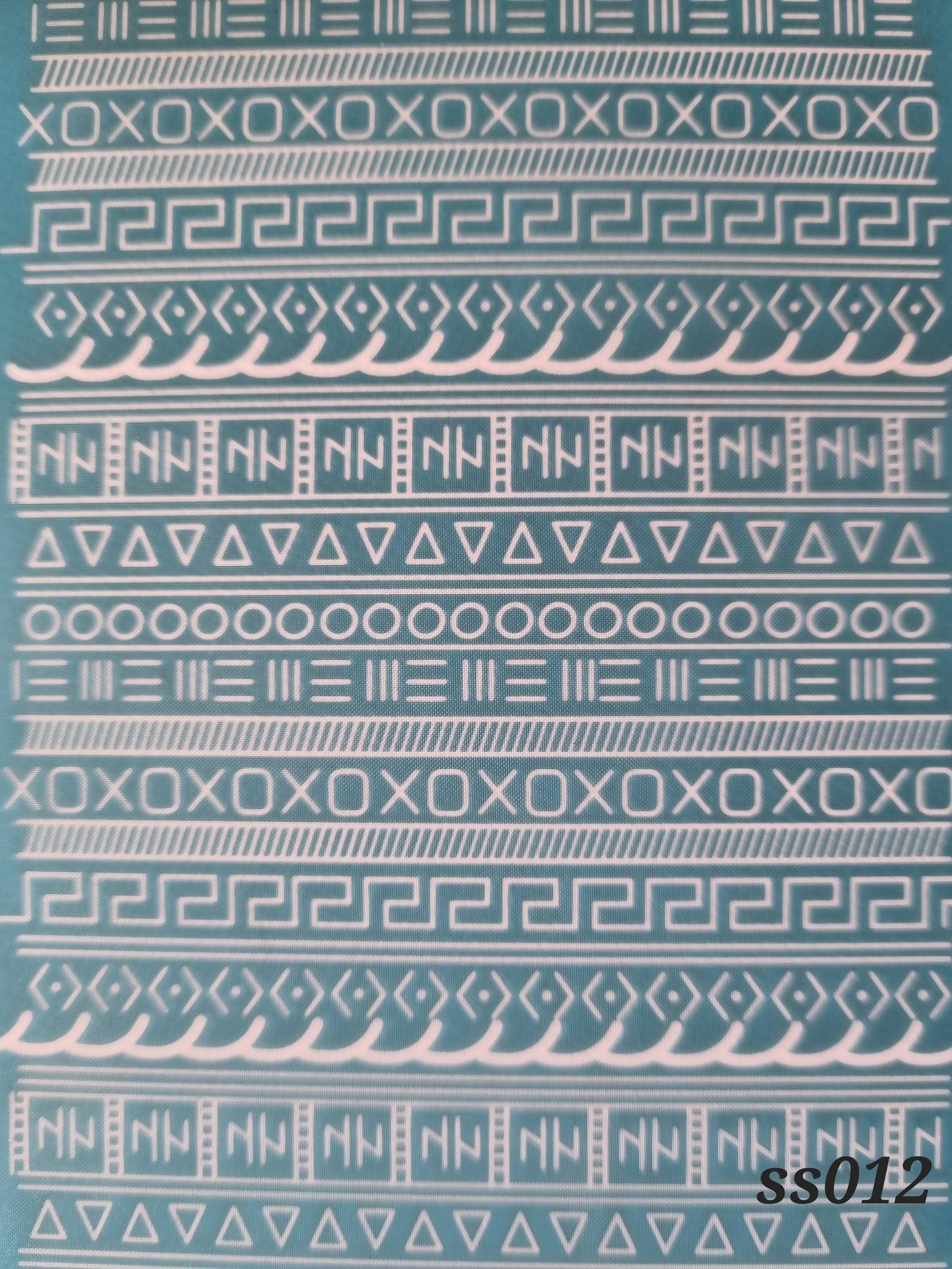 SS012 Incan Pattern Silk Screen