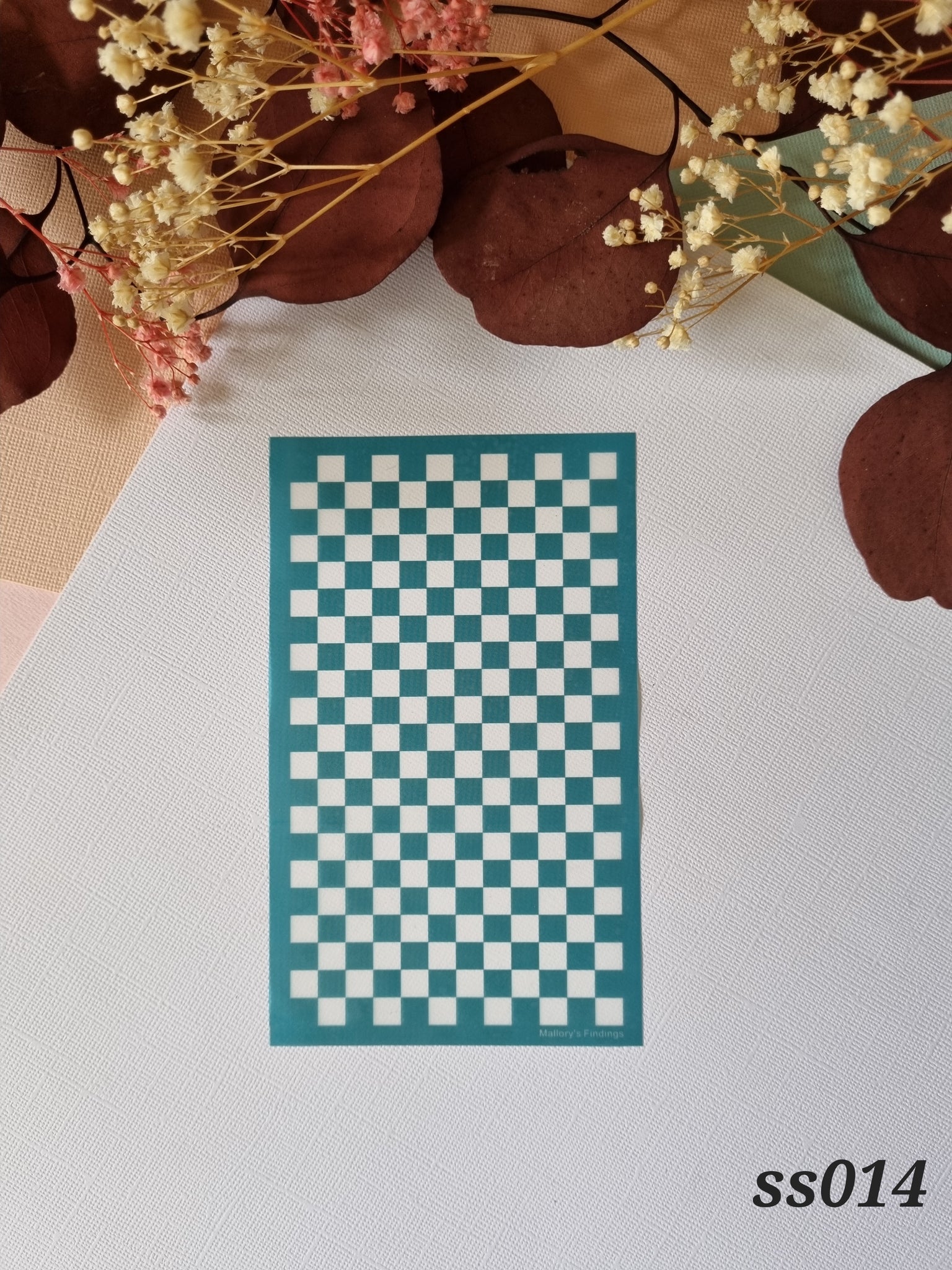 SS014 Solid Checkers Pattern Silk Screen