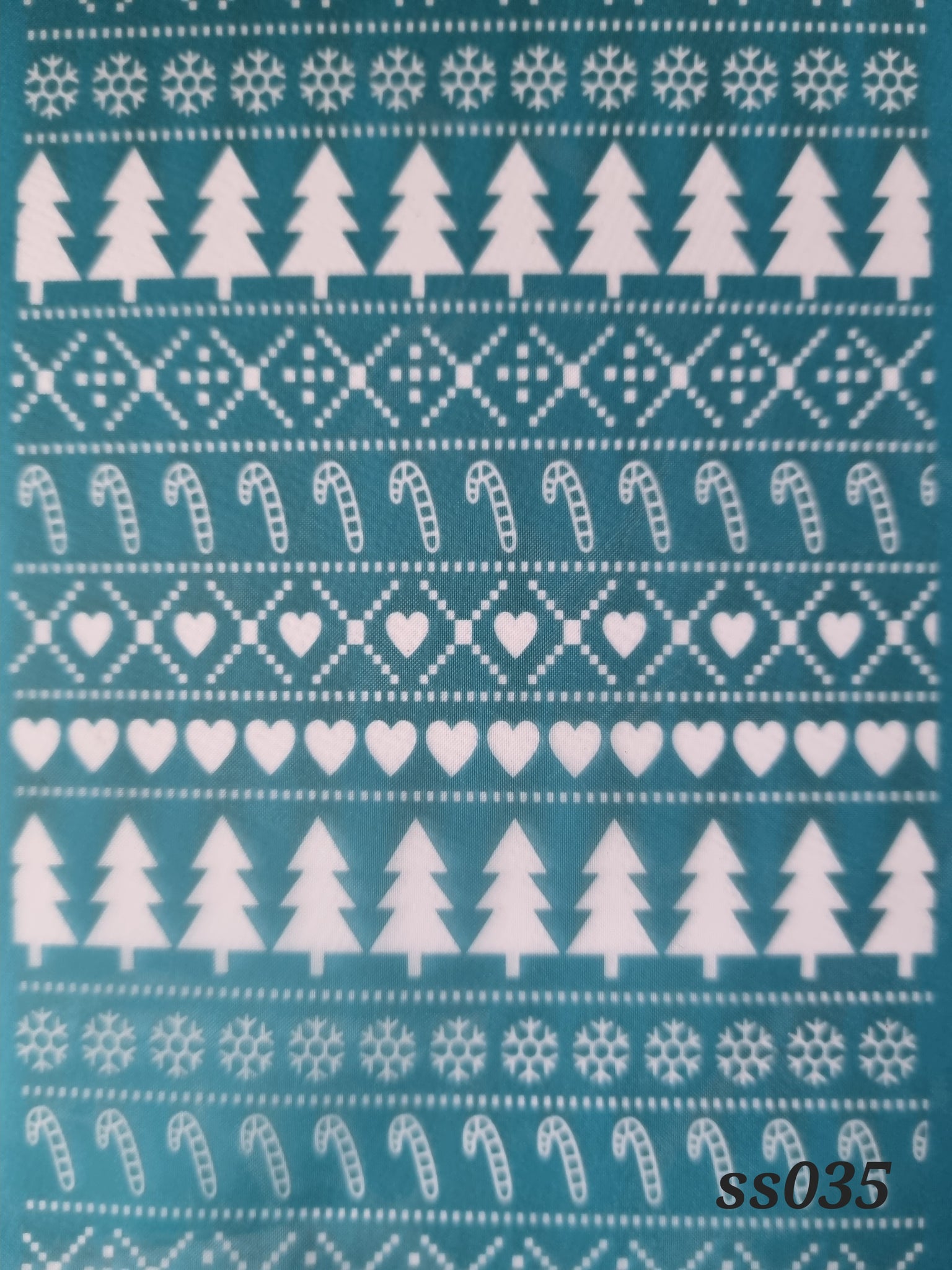 SS035 St Nick Pattern Silk Screen