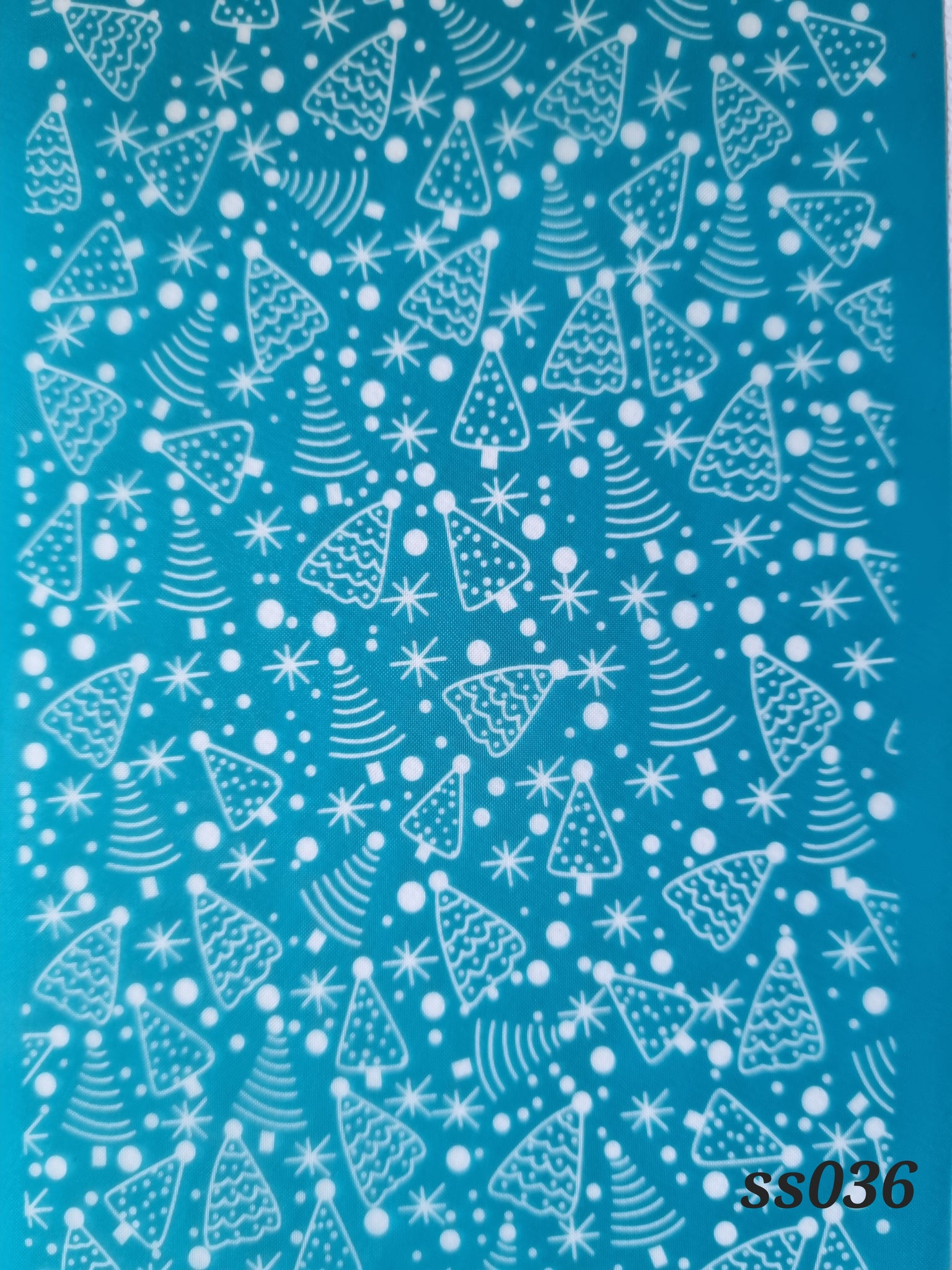 SS036 Christmas Tree Sparkle Pattern Silk Screen