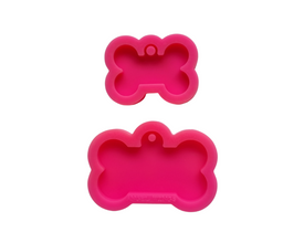 1pc dog bone keychain, dog tag mold, shiny Silicone mold, Clay DIY Jewelry Making, glitter epoxy Resin mould, Jewellery supplies australia