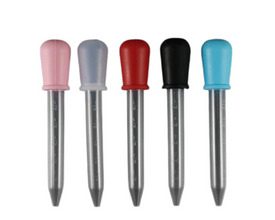 2pcs 5ml Clear Silicone Resin Dropper