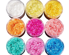50g Solid Colours Hexagon Glitter sequin Mixed shape