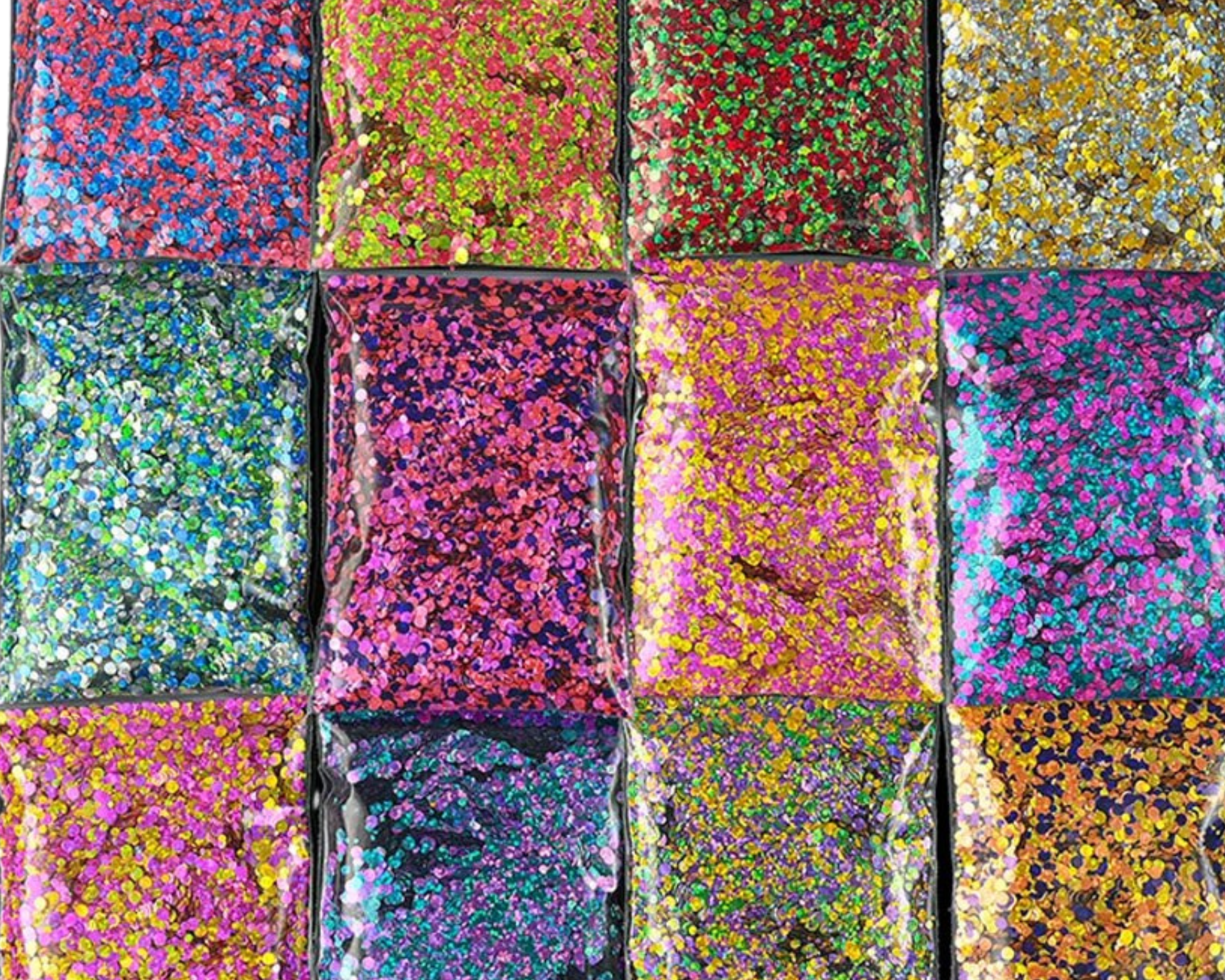 50g Bag Round Glitter Sequin Mixes