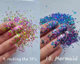 50g Bag Round Glitter Sequin Mixes