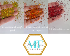 20g Iridescent Chunky Nail Glitter, Iridescent Sequins, Iridescent Mixed Hexagon, Sparkly Body Glitter, Manicure Glitter