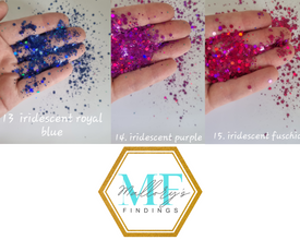20g Iridescent Chunky Nail Glitter, Iridescent Sequins, Iridescent Mixed Hexagon, Sparkly Body Glitter, Manicure Glitter