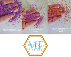 20g Iridescent Chunky Nail Glitter, Iridescent Sequins, Iridescent Mixed Hexagon, Sparkly Body Glitter, Manicure Glitter