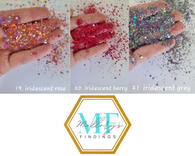 20g Iridescent Chunky Nail Glitter, Iridescent Sequins, Iridescent Mixed Hexagon, Sparkly Body Glitter, Manicure Glitter