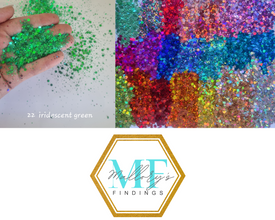 20g Iridescent Chunky Nail Glitter, Iridescent Sequins, Iridescent Mixed Hexagon, Sparkly Body Glitter, Manicure Glitter