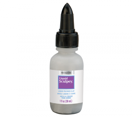 Sculpey Liquid Bakeable Clay Silver Metallic 1oz 30ml