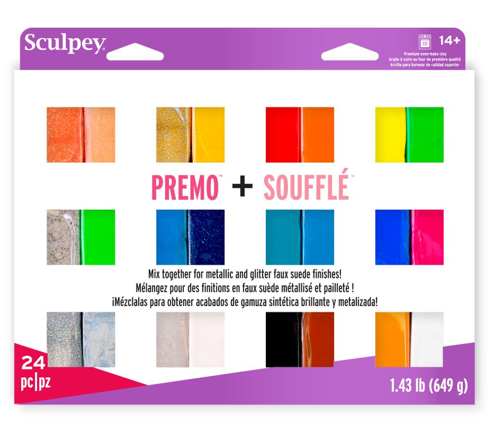 SCULPEY Premo + Souffle Multipack 24pcs