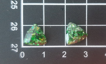 40 pcs Triangle Crystal 11mm Rhinestones Resin shell Crystals DIY Garment Jewellery Stone Earring accessories