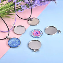 10pcs Stainless Steel Blanks Pendant Base Settings Cabochon Round 12/14/16/18/20/25mm Bezel Trays Jewellery Making Supplies