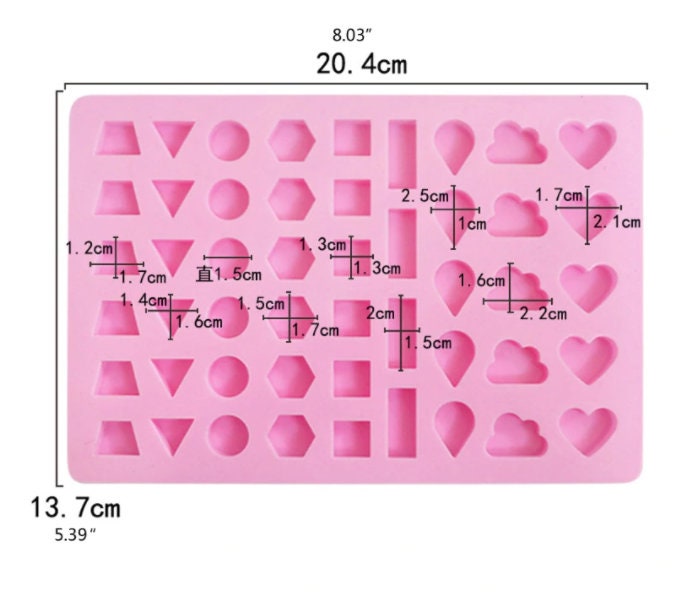 Silicone Mould Jewels Studs Shapes Mould Resin Ear Stud Earrings Molds Epoxy Resin Charm Casting Mould Jewellery Making Tool