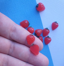 10pcs (5prs) Red Strawberry Flatback, Planar Resin, DIY Craft Supplies, Materials Hair Accessory, jewellery findings and supplies, Australia