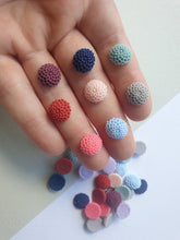 20pcs (10prs) 12mm Mix Color Melaleuca, Flowers Flat Back, Resin Flower Cabochons, cabochons for earrings, jewellery supplies australia