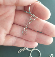 10pcs Silver Plated Metal, Blank Keyring, Keychain Split Ring, Keyfob, DIY Key Chains, Keyring Accessories, Keychain Key ring, DIY Keyring