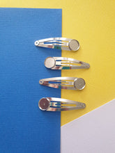 12mm 10pcs High Quality Rhodium Plated Copper Metal bobby pin snap pin Hairpin Hair Clips Hairpin Base Setting Cabochon Cameo