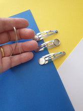 12mm 10pcs High Quality Rhodium Plated Copper Metal bobby pin snap pin Hairpin Hair Clips Hairpin Base Setting Cabochon Cameo