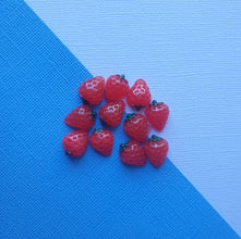10pcs (5prs) Red Strawberry Flatback, Planar Resin, DIY Craft Supplies, Materials Hair Accessory, jewellery findings and supplies, Australia