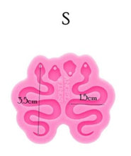 1pc Snake earring mould, dangle drop mold, shiny Silicone mold, DIY Jewelry Making, glitter epoxy Resin mould, Jewellery supplies australia