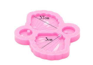 1pc Sea Shell earring mould, dangle drop stud mold, shiny Silicone mold, DIY Jewelry Making, epoxy Resin mould, Jewellery supplies australia